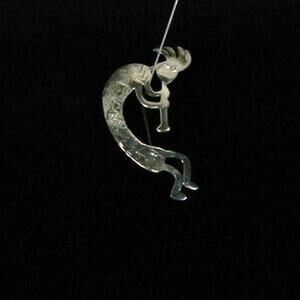 925 Sterling Boma Kokopelli Vintage Brooch Pin